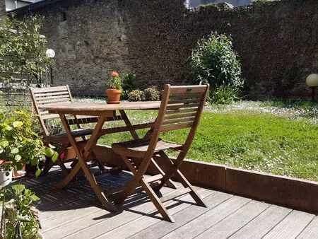 location appartement meublé t2  nantes  ile de versailles – motte-rouge st felix  terrasse