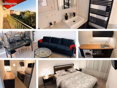 t2 meublé avec balcon toute charge comprises