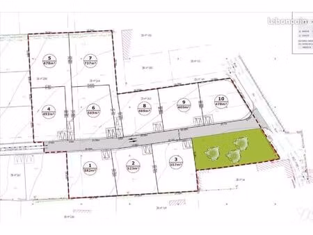 terrain 469 m² tourville sur sienne