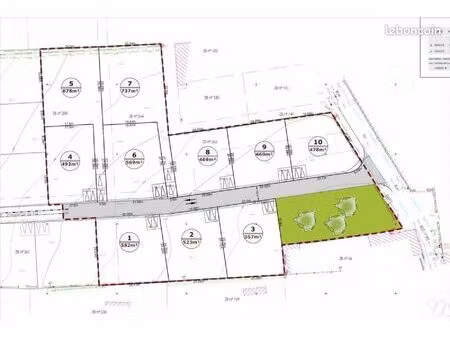terrain 469 m² tourville sur sienne