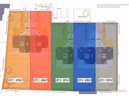 terrain 605 m² noyalo