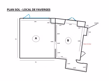 droit au bail au centre de faverges !