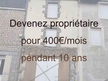 lot de 2 maisons – travaux à prévoir 400/mois pendant 10 ans