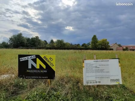 terrain 952 m² estaires