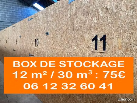 location box de stockage - garde meubles - ploermel - josselin