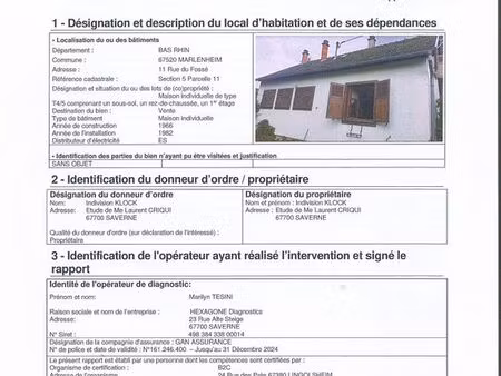 adjudication publique immobilière en date du 5 juin 2026 14 heures 30 à saverne