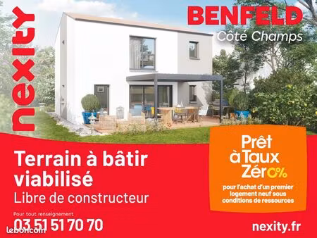 terrain constructible à benfeld  de 299 m2  près de strasbourg