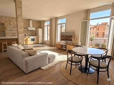 t3 rénové et lumineux avec balcon – quartier les platanes