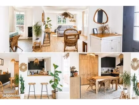 t3 78 m² rénové  jardin plein sud  2 parkings – proche bidart / guéthary
