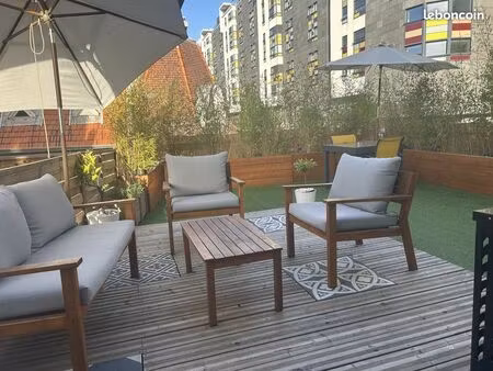 f3 bis/f4 terrasse hyper centre