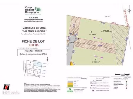 terrain 1 184 m² vire