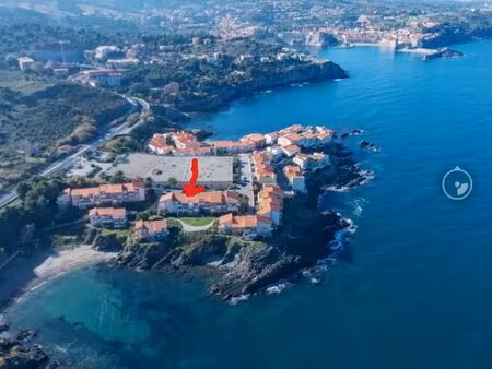 collioure particulier vend appart meuble en rdc avec terrasse sur superbe vue mer  acces d