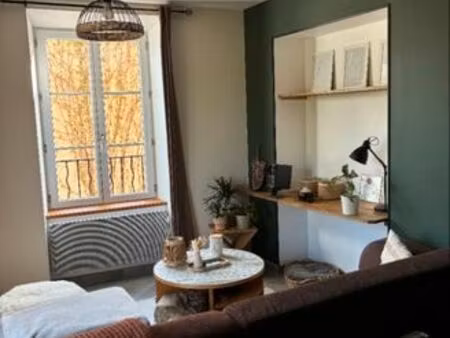 f2 meublé 40m2 + cave 20m2