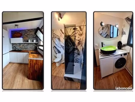 t1 bis - dernier étage - terrasse 27m² - 100% meublé