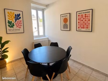 t3 grand duplex 100 m2 jardin 6 couchages calme