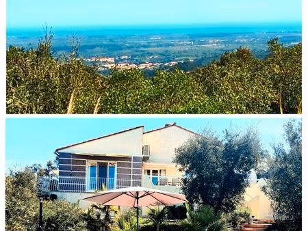 belle villa 4 faces de plein pied avec vue panoramique sur le canigou  la plaine du roussi