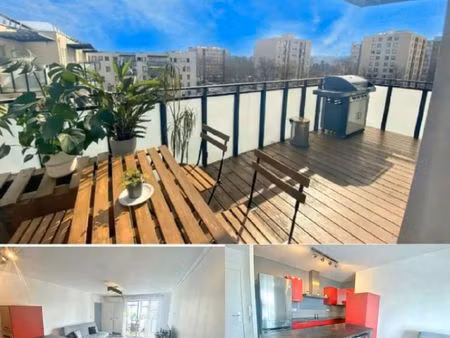 t4 dernier étage + terrasse 10 86m2 + garage inclus – résidence 2013 – saint-fons