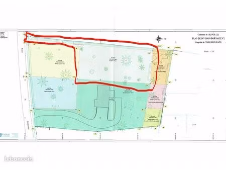 terrain constructible 1285m2
