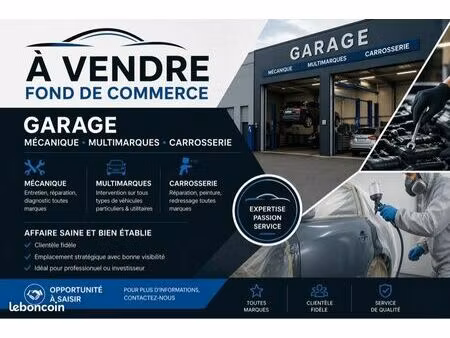 fond de commerce garage