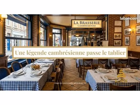 brasserie  fonds de commerce 150 m² cambrai