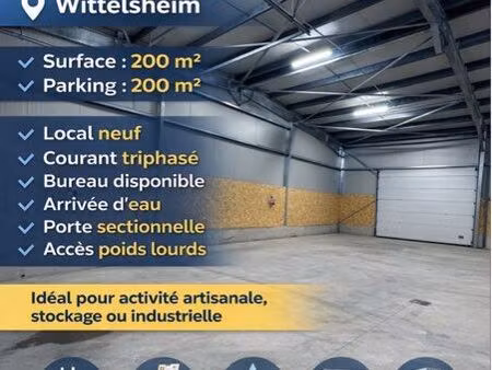 local industriel 200 m2
