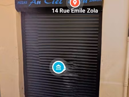 fond de commerce snack/pizzeria/restauration rapide