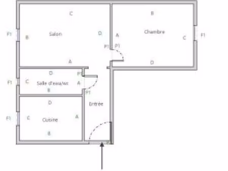 vend appartement 2 pièces 27 m2