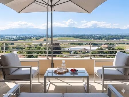 bossey – triplex t5 avec vue genève  terrasses & jardin – bien rare