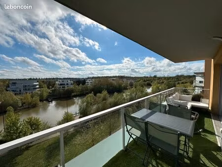 appartement t3 64 m² – croix bonnet – dernier étage – vue dégagée sur canal – parking + bo