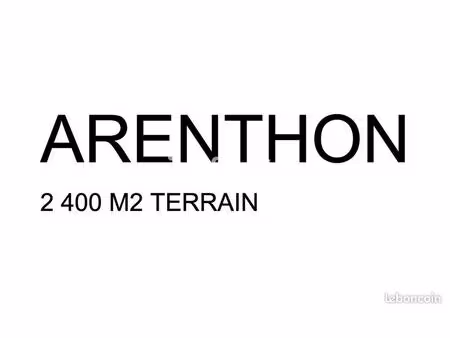 terrain 2 400 m² arenthon