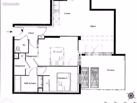 appartement 3 pièces 65.5m² à louer 1115 - chessy 77700