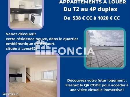 appartement 3 pièces 73 m²