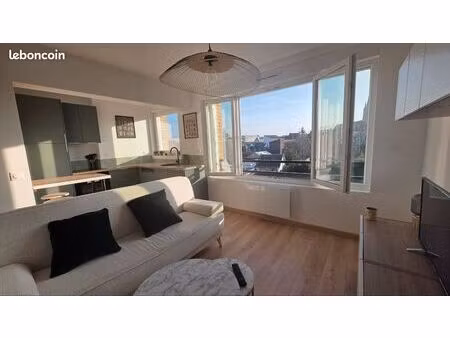 superbe t1 bis meublé – 33 m² – hyper centre tourcoing – lumineux & calme