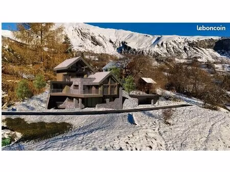 terrain constructible avec projet chalet de prestige – vue panoramique exceptionnelle
