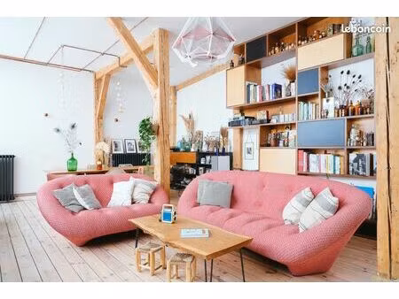 loft-maison familiale de caractère sur cour / belleville / buttes-chaumont / canal saint m