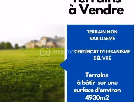terrain 4 930 m² vernou la celle sur seine
