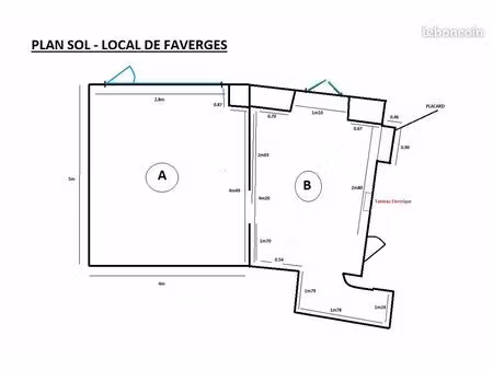 local 35 m² faverges-seythenex