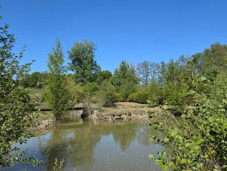 terrain avec étang