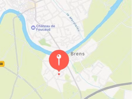terrain à bâtir brens 900 m2 avec puits et abri de jardin