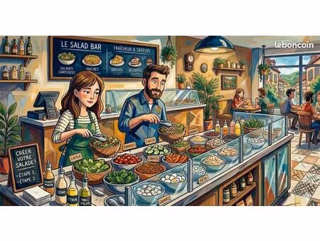 fonds de commerce bar à salade healthy