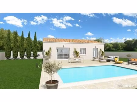 maison neuve de plain-pied de 86 m² à bâtir sur un terrain de 472 m² située à saint baldou