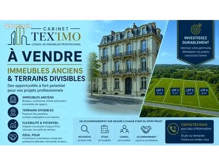 terrain a batir 2600 m² idéal investisseurs
