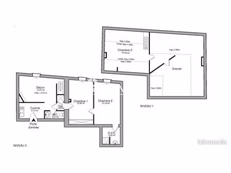 appartement 3 pièces 68.31m² à louer 809.97 - vaux sur seine 78740