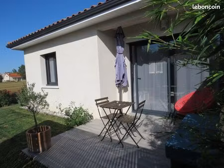 ● maison-appart meuble neuf avec clim  wifi  parking  terrasse et jardinet●