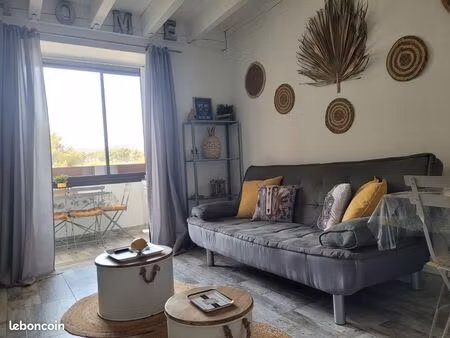 t2 duplex meublé- beaucours