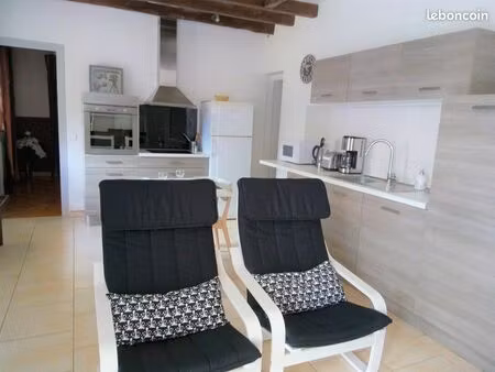 t2 meublé 60 m² – terrasse & jardin – calme – rambouillet forêt – parking