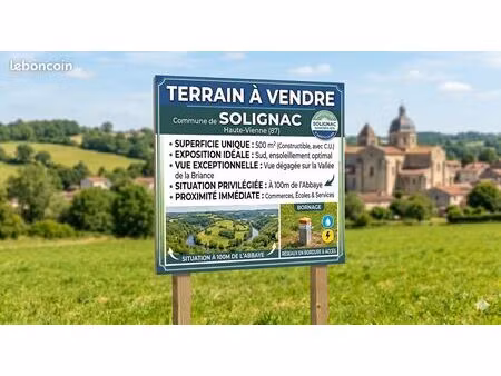 terrain constructible solignac