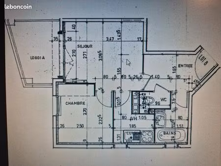 t2 avec loggia à mar-vivo- à 550m de la plage