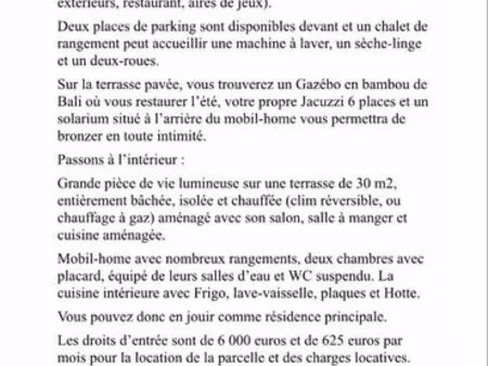 vente mobil home