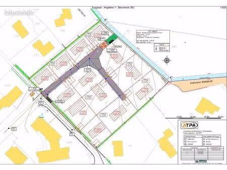 terrain viabilisé 500m² sevremont